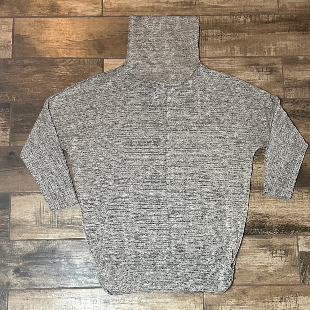 Lane Bryant Women's Heather Gray Turtleneck Sweater